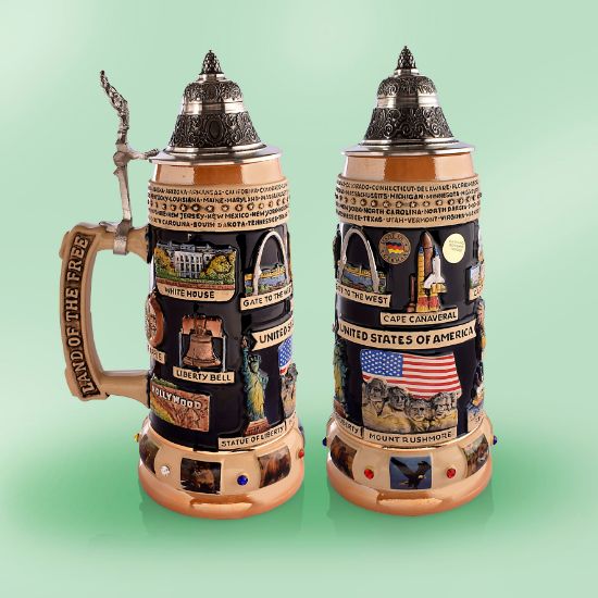 Picture of German USA Panorama  Beer Stein 