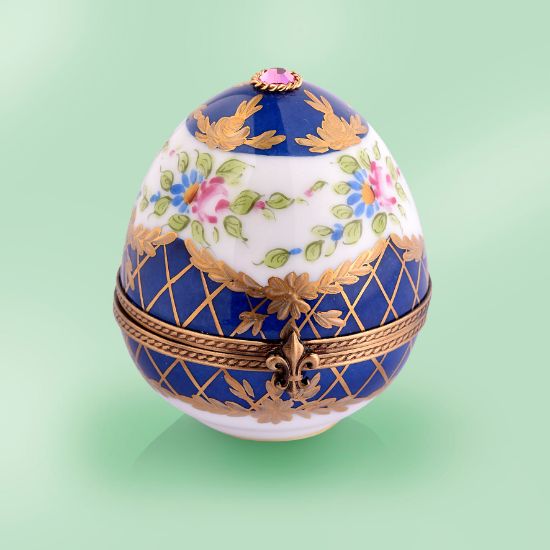 Picture of Limoges Traditional Egg with Crown Box