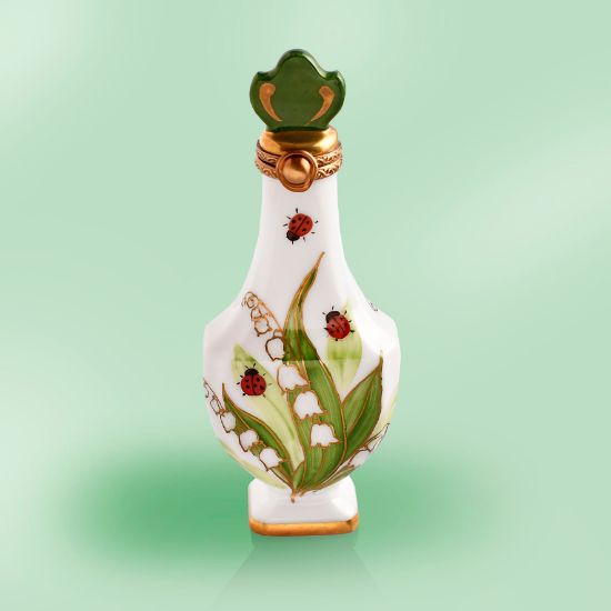 Picture of Limoges Lily of the Valley Ladybugs Perfume Bottle Box