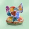 Picture of Limoges Turkey with Fall Leaves and Gray Feathers Box