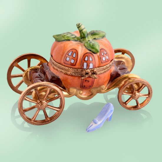 Picture of Limoges Cincerella Pumpkin Carriage with Slipper Box 