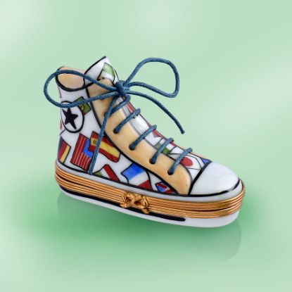 Picture of Limoges Teenager Sneaker with Flags Box