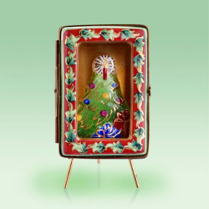 Picture of Limoges Chamart Christmas Tree in Shadow Box