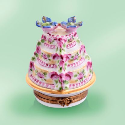 Picture of Limoges Wedding Cake with Birds Box