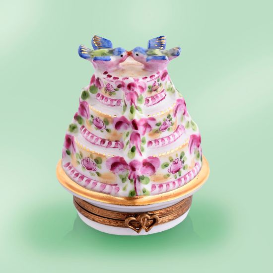 Picture of Limoges Wedding Cake with Birds Box