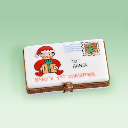 Picture of Limoges First Christmas Letter to Santa  Box