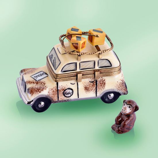 Picture of Limoges Kenya Safari Car Box with Monkey