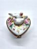 Picture of Limoges Pink Heart with 2 Doves and Flowers Box 