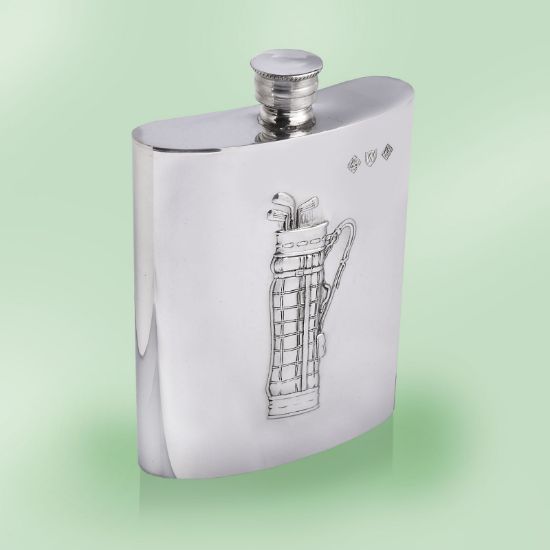 Picture of British Pewter Golf Bag Flask